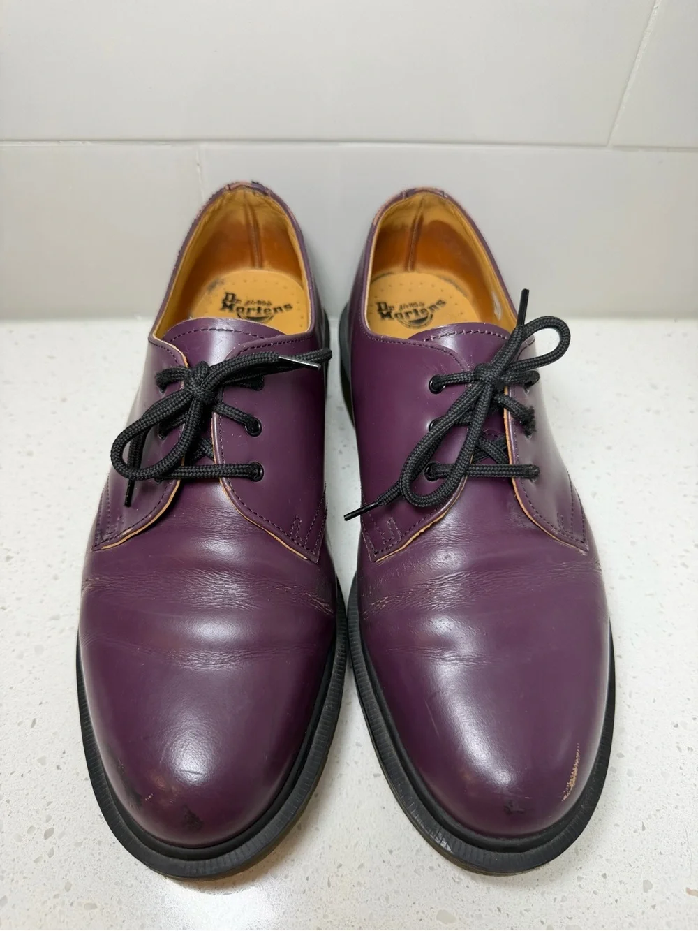 Dr. Martens 1461 Made In England Purple Derbies US 9 UK 8 VINTAGE shoes men’s